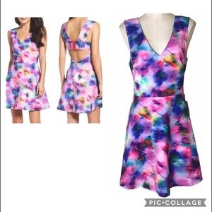 FELICITY COCO McCall Bouquet Water Color Dress L